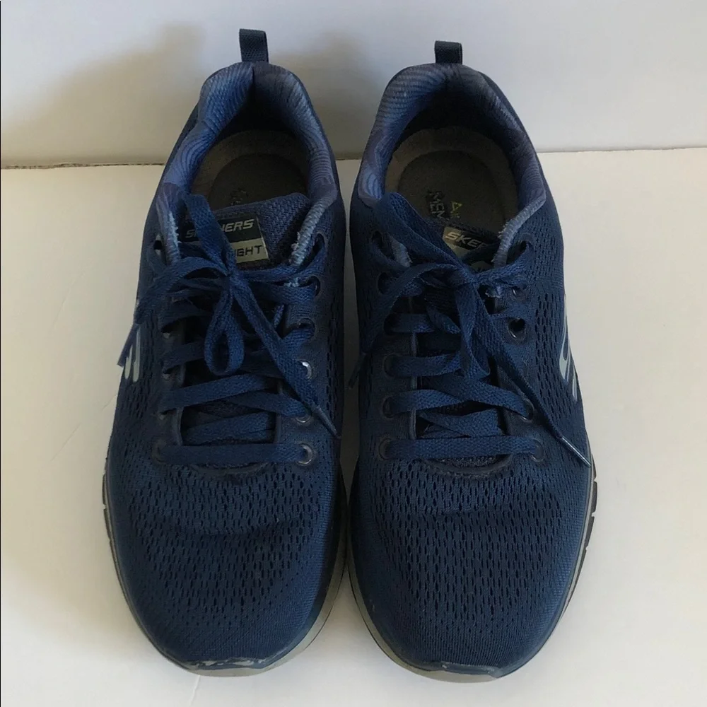 Skechers Men's Dark Blue Mesh Athletic Shoes